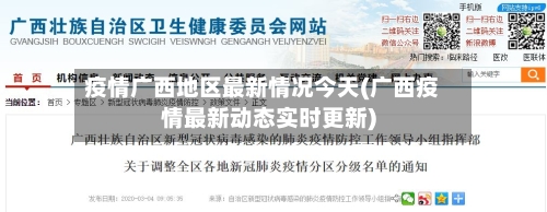 疫情广西地区最新情况今天(广西疫情最新动态实时更新)-第2张图片