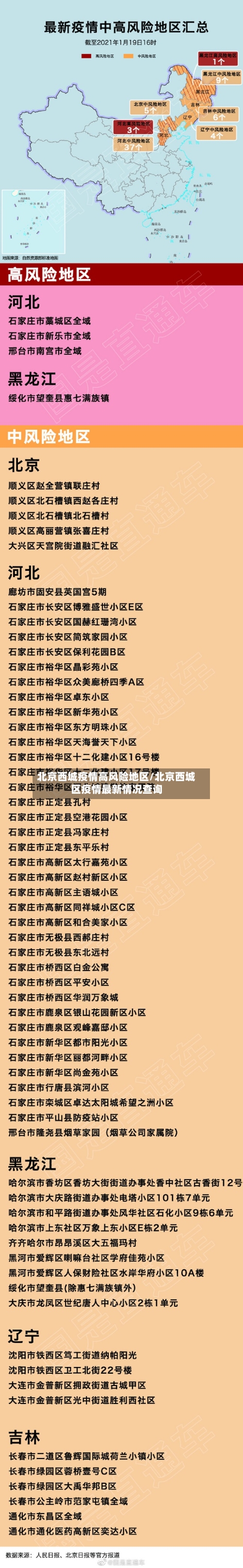 北京西城疫情高风险地区/北京西城区疫情最新情况查询-第2张图片
