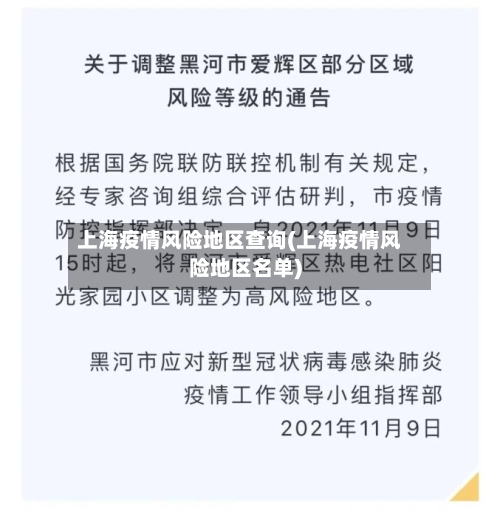 上海疫情风险地区查询(上海疫情风险地区名单)