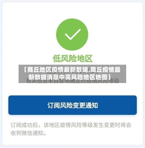 【商丘地区疫情最新数据,商丘疫情最新数据消息中高风险地区地图】