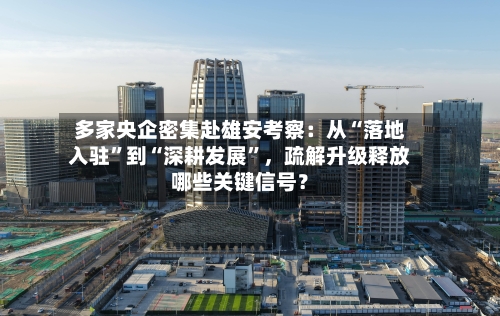 多家央企密集赴雄安考察：从“落地入驻”到“深耕发展”，疏解升级释放哪些关键信号？