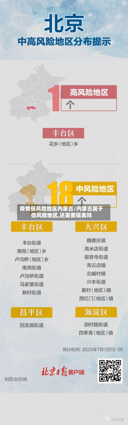 疫情低风险地区内蒙古/内蒙古属于低风险地区,还需要隔离吗