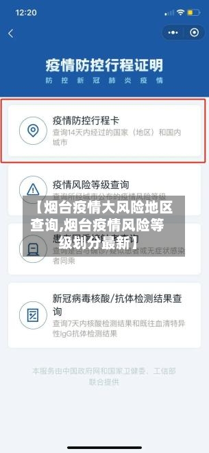 【烟台疫情大风险地区查询,烟台疫情风险等级划分最新】