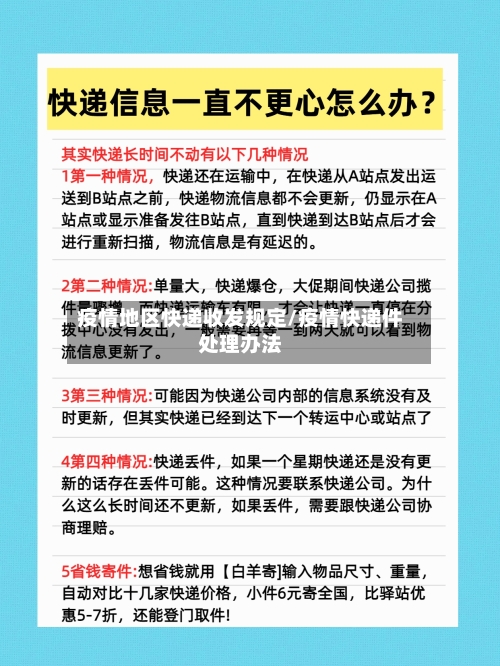 疫情地区快递收发规定/疫情快递件处理办法