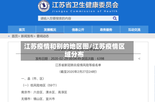 江苏疫情和别的地区图/江苏疫情区域分布