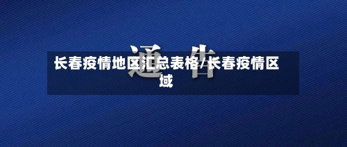 长春疫情地区汇总表格/长春疫情区域