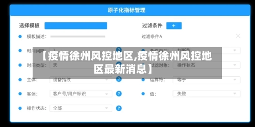 【疫情徐州风控地区,疫情徐州风控地区最新消息】