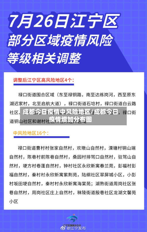 成都今日疫情中风险地区/成都今日疫情增加分布图