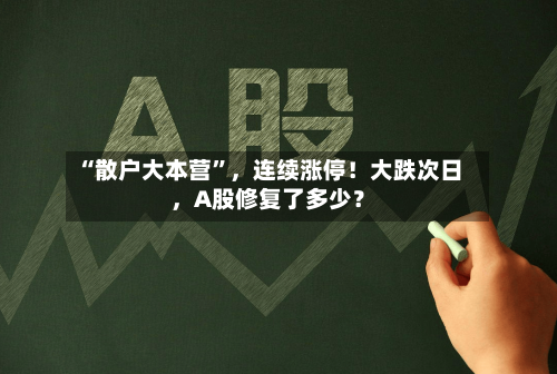 “散户大本营”，连续涨停！大跌次日，A股修复了多少？