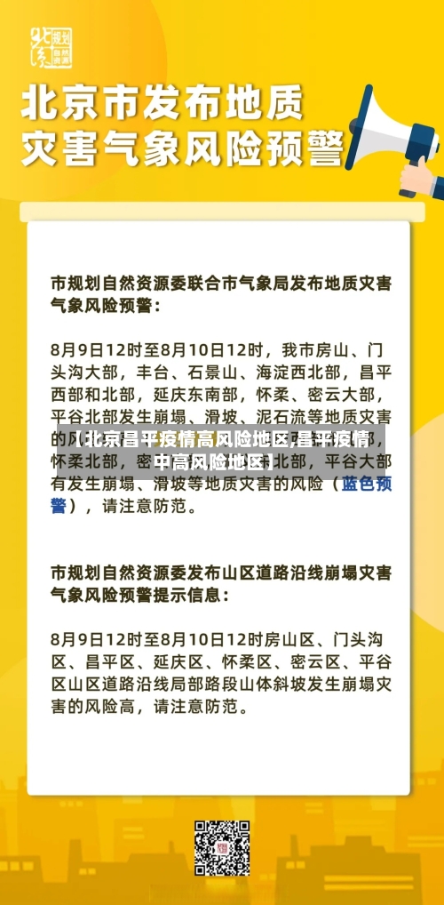 【北京昌平疫情高风险地区,昌平疫情中高风险地区】
