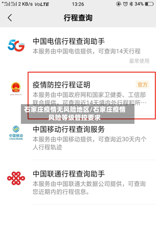 石家庄疫情无风险地区/石家庄疫情风险等级管控要求