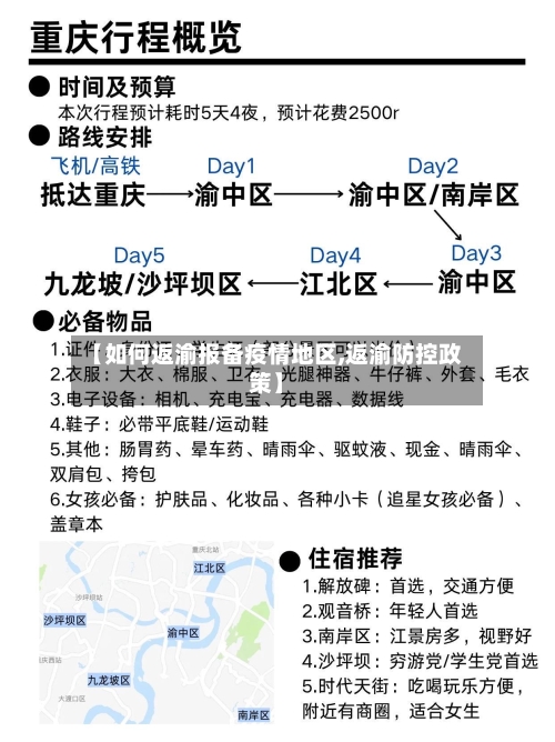 【如何返渝报备疫情地区,返渝防控政策】