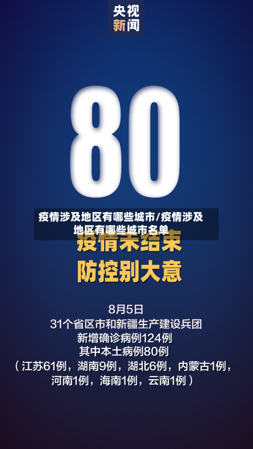 疫情涉及地区有哪些城市/疫情涉及地区有哪些城市名单