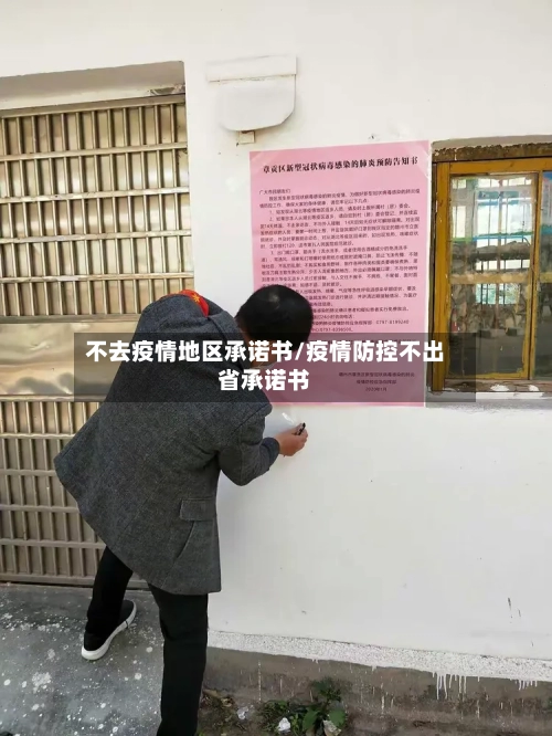不去疫情地区承诺书/疫情防控不出省承诺书