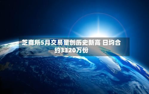 芝商所5月交易量创历史新高 日均合约3320万份