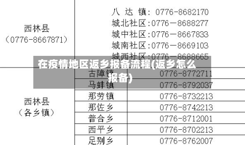 在疫情地区返乡报备流程(返乡怎么报备)