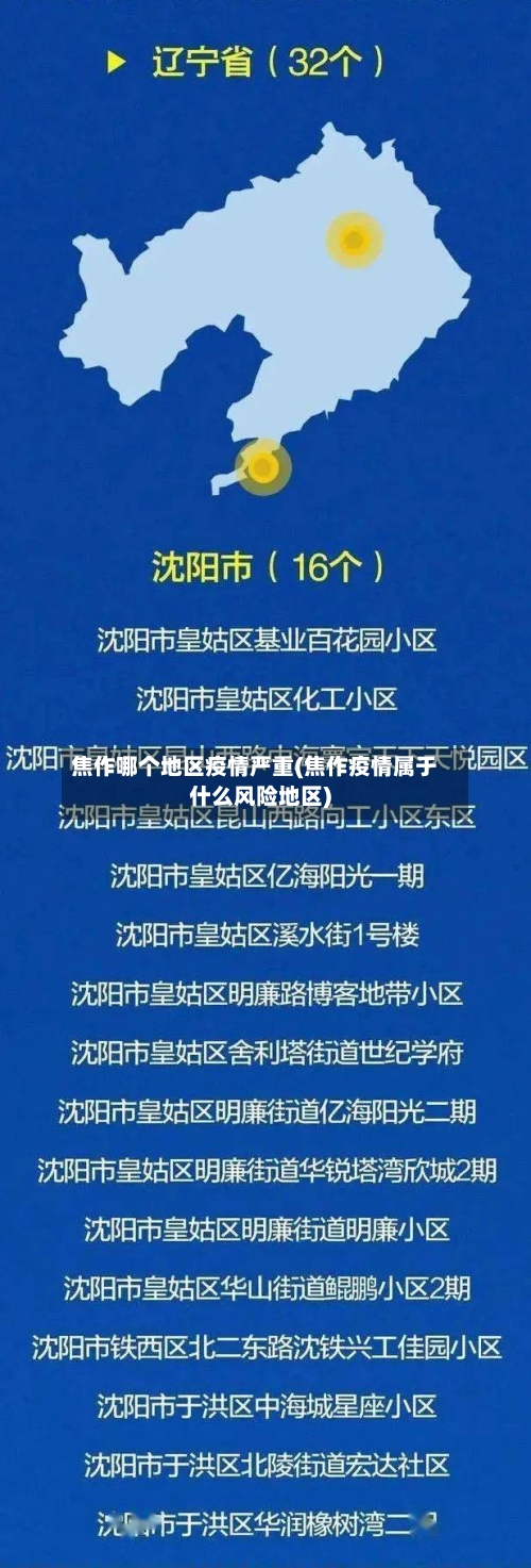 焦作哪个地区疫情严重(焦作疫情属于什么风险地区)