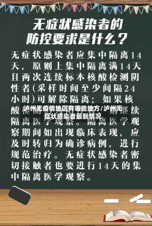 泸州无疫情地区有哪些地方/泸州无症状感染者最新情况