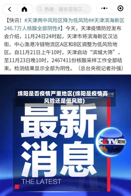 绵阳是否疫情严重地区(绵阳是疫情高风险还是低风险)