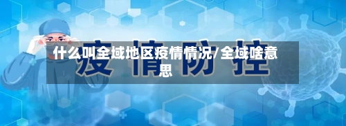 什么叫全域地区疫情情况/全域啥意思