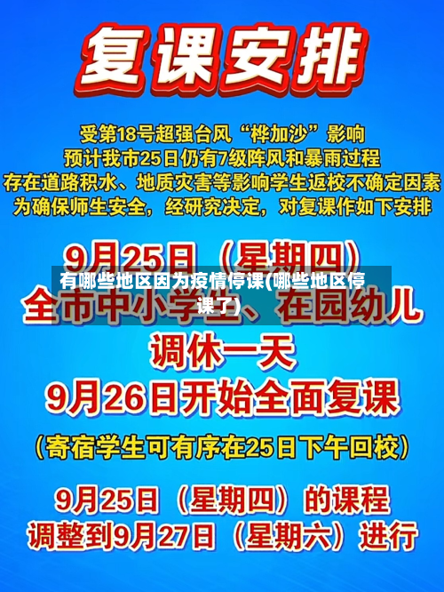 有哪些地区因为疫情停课(哪些地区停课了)