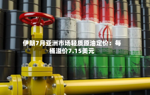 伊朗7月亚洲市场轻质原油定价:每桶溢价7.15美元