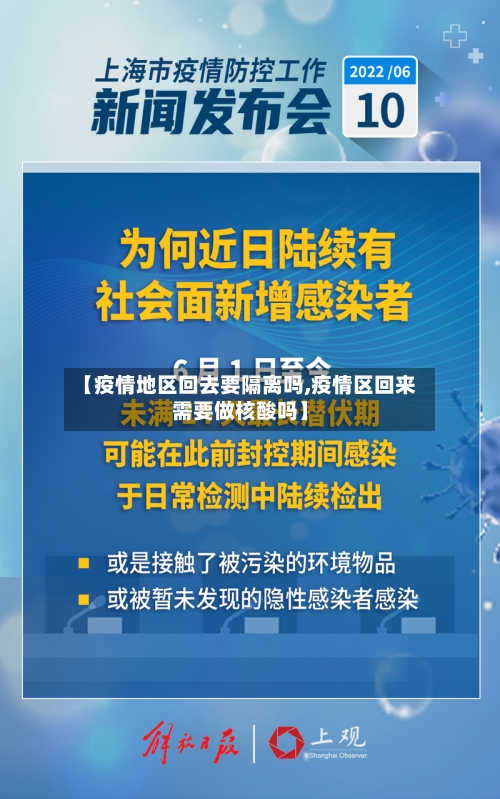 【疫情地区回去要隔离吗,疫情区回来需要做核酸吗】-第1张图片