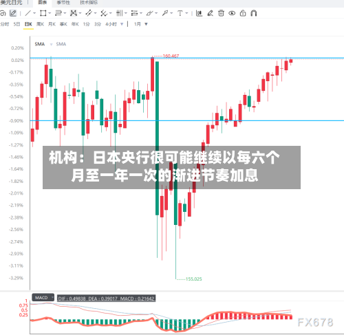 机构：日本央行很可能继续以每六个月至一年一次的渐进节奏加息