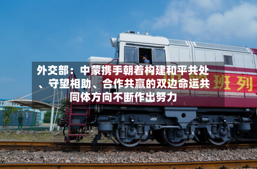 外交部:中蒙携手朝着构建和平共处、守望相助、合作共赢的双边命运共同体方向不断作出努力
