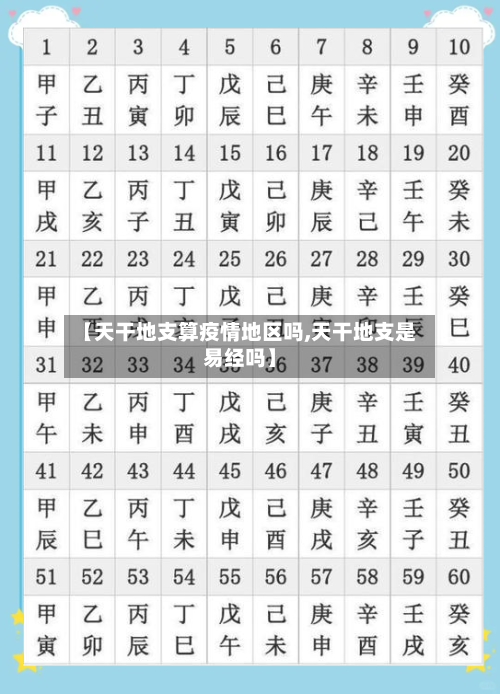 【天干地支算疫情地区吗,天干地支是易经吗】