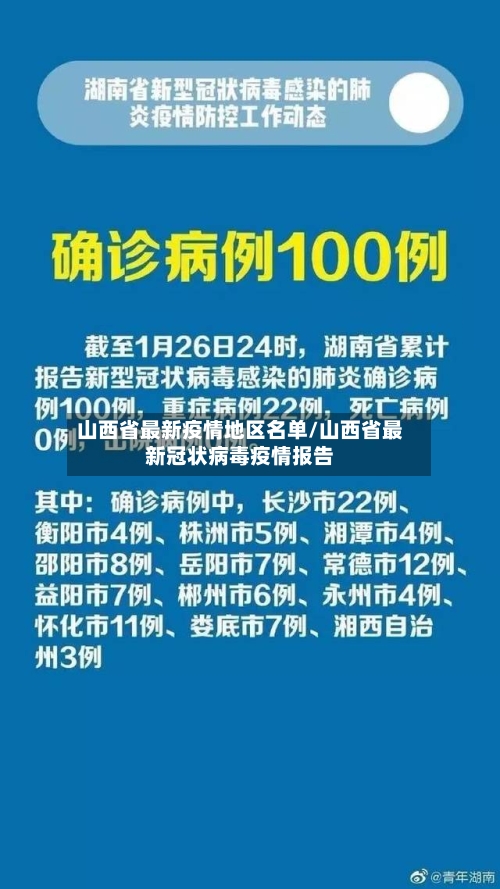 山西省最新疫情地区名单/山西省最新冠状病毒疫情报告