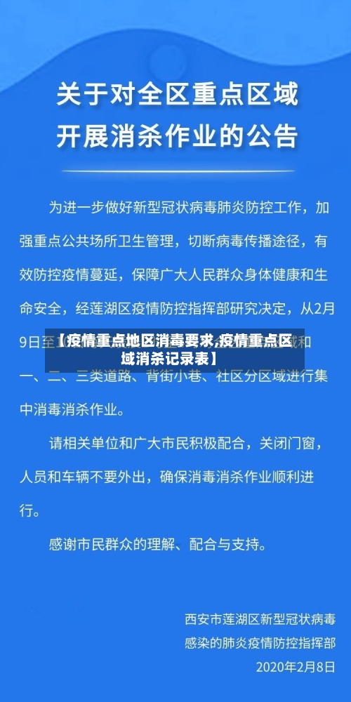 【疫情重点地区消毒要求,疫情重点区域消杀记录表】